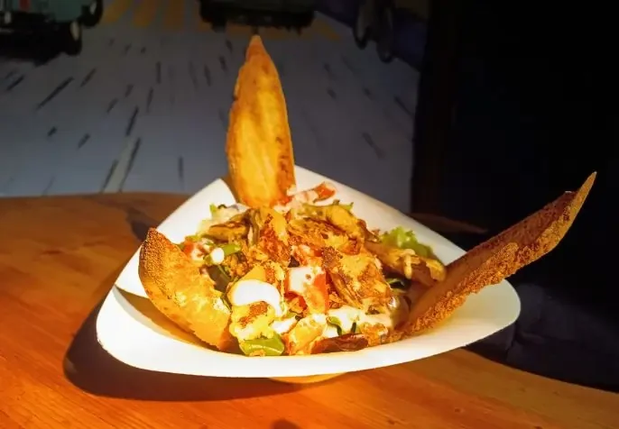 Ensalada del bar Dos Caballos en Sangüesa (Navarra)